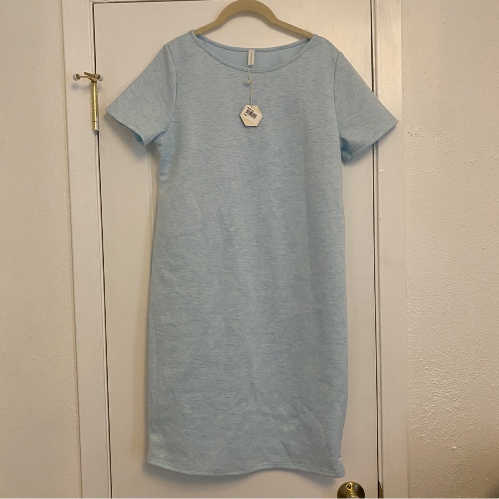Pinkblush Aqua Marbled Maternity Dress